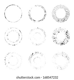 Set of grunge stamp 