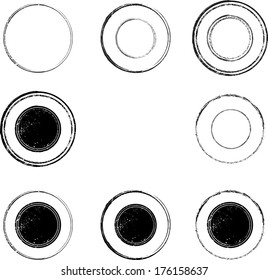 Set of grunge stamp 