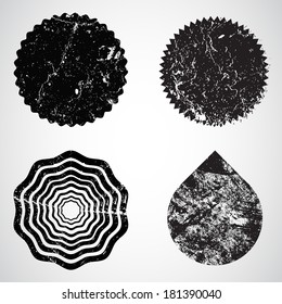 Set of grunge stamp