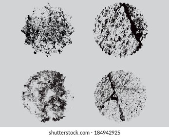 Set of grunge stamp