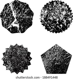 Set of grunge stamp