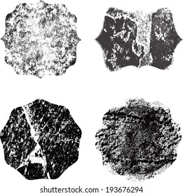 Set of grunge stamp