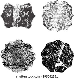 Set of grunge stamp
