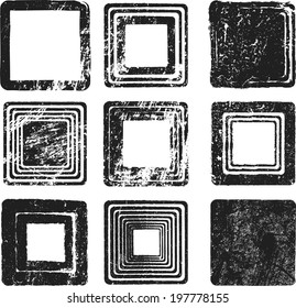Set of grunge stamp 