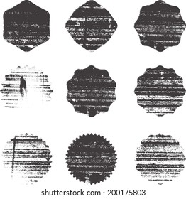 Set of grunge stamp 