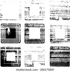 Set of grunge stamp 