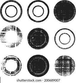 Set of grunge stamp 