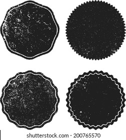 Set Of Grunge Stamp 