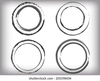 Set of grunge stamp