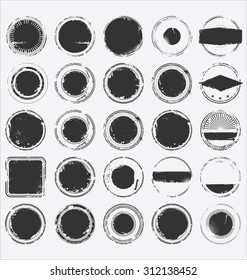 Set of grunge stamp