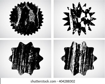Set of grunge stamp 
