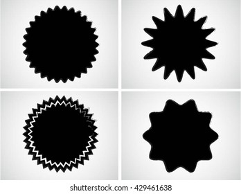 Set of grunge stamp