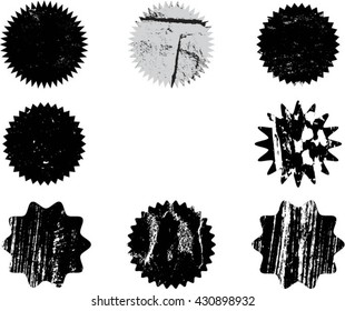 Set of grunge stamp
