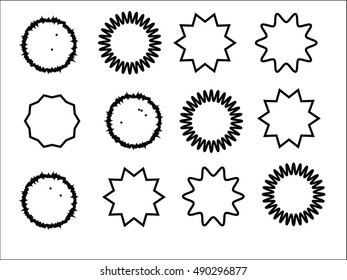 Set of grunge stamp