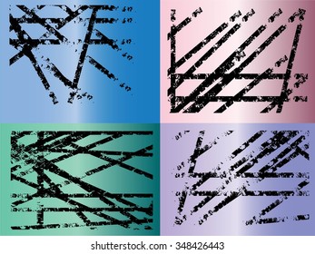 Set grunge Stripes. Overlay Texture . Simply Place Texture over any Object to Create Distressed Effect .