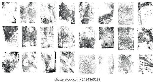 Set of Grunge Texture Stamp. Grunge shapes