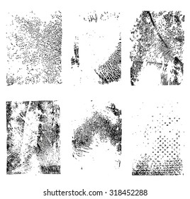 Set of Grunge  Texture Stamp. Grunge shapes