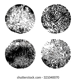 Set of Grunge  Texture Stamp. Grunge shapes