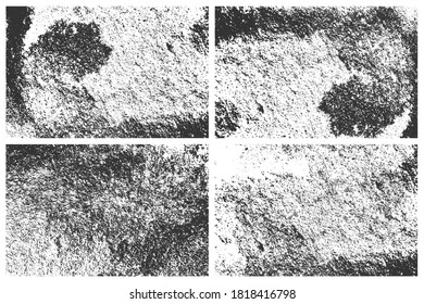 Set of grunge texture vector illustration