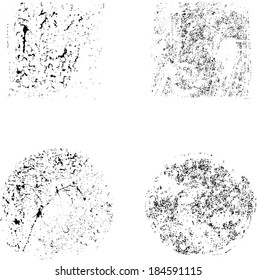 Set of grunge textures