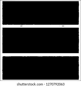 Set grunge textures. Abstract stains, blots, black paint strokes