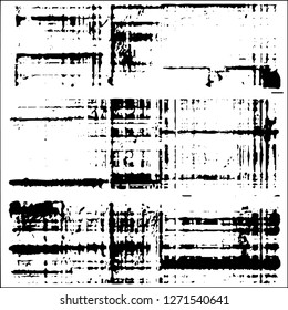 Set grunge textures. Abstract stains, blots, black paint strokes