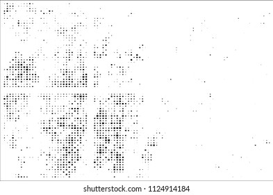Set of grunge textures black squares on white background