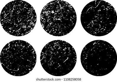 Set of grunge textures in black and white