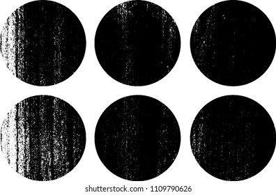 Set of grunge textures in black and white