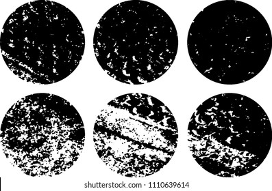 Set of grunge textures in black and white