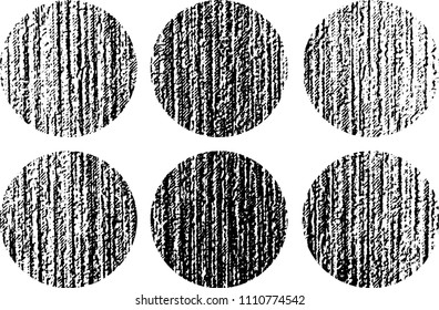 Set of grunge textures in black and white