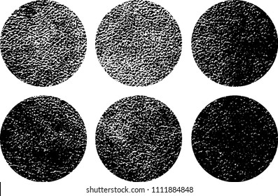 Set of grunge textures in black and white