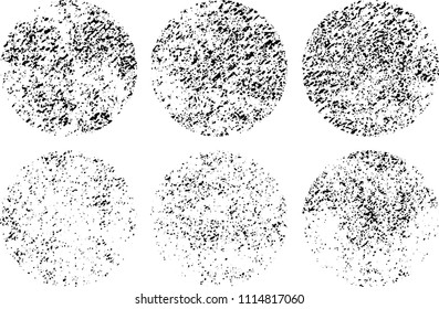 Set of grunge textures in black and white