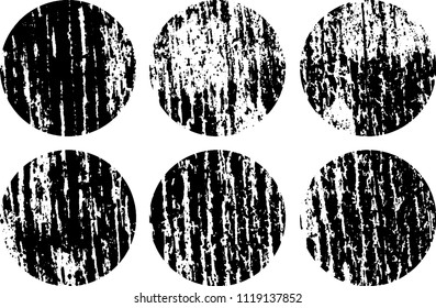 Set of grunge textures in black and white