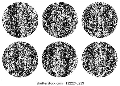 Set of grunge textures in black and white