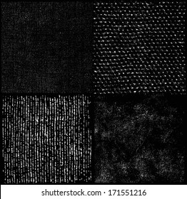 Set of grunge textures. Every texture is grouped separately. 