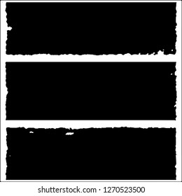 Set of grunge textures on white background