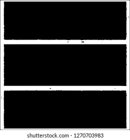 Set of grunge textures on white background