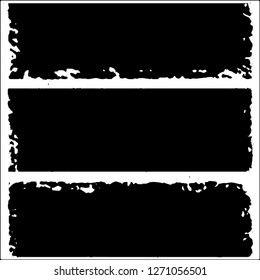 Set of grunge textures on white background