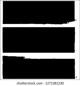 Set of grunge textures on white background