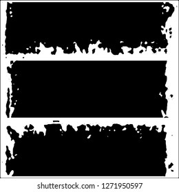 Set of grunge textures on white background