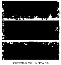 Set of grunge textures on white background