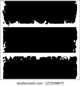 Set of grunge textures on white background