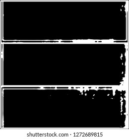Set of grunge textures on white background