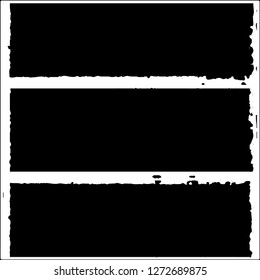 Set of grunge textures on white background