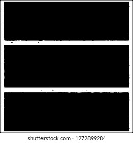 Set of grunge textures on white background