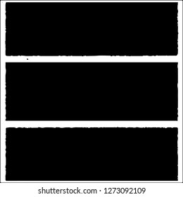 Set of grunge textures on white background