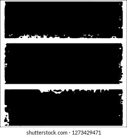 Set of grunge textures on white background