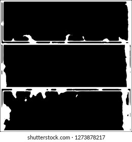 Set of grunge textures on white background