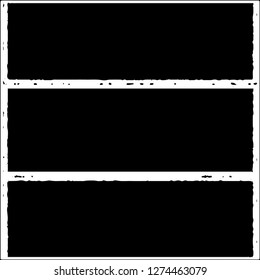 Set of grunge textures on white background